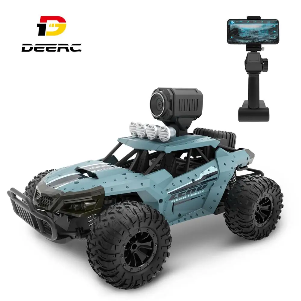 DEERC DE36W RC Car Drift Racing Truck Toy 720P камера Wi Fi FPV 1:16 большой пульт дистанционного