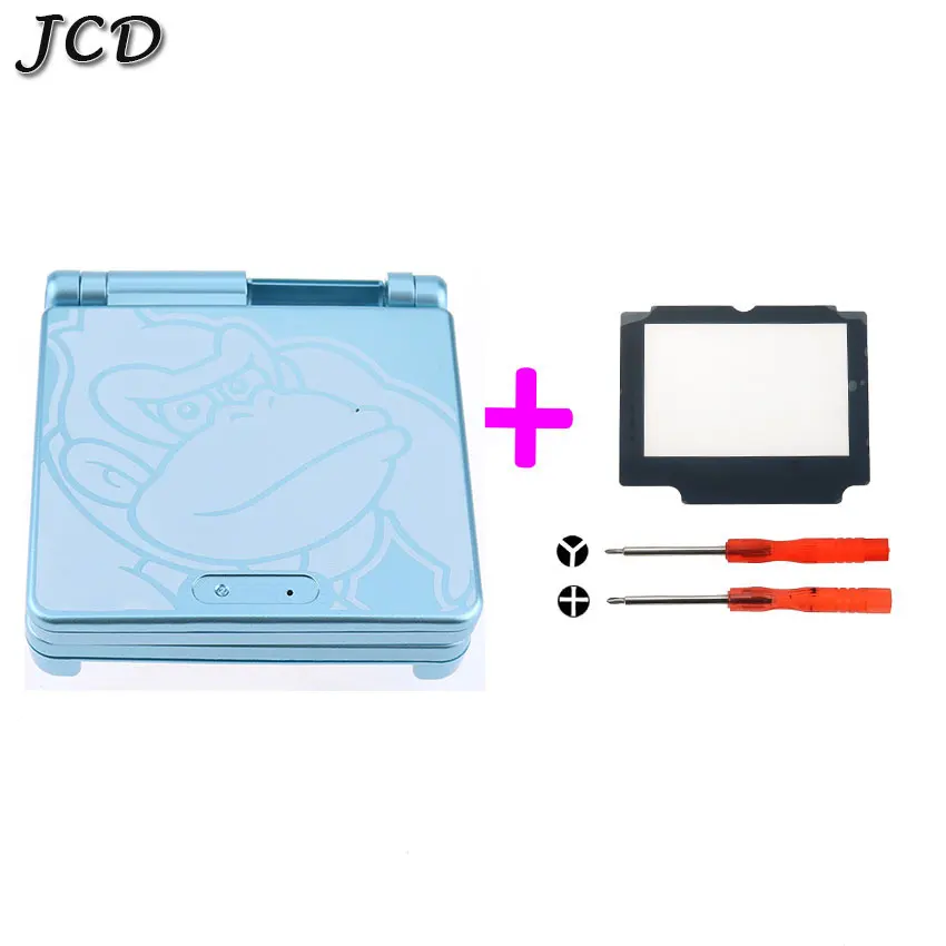 JCD мультфильм Ограниченная серия полный корпус оболочка ж/экран Объектив для nintendo Gameboy Advance SP для GBA SP игровая консоль чехол - Цвет: Blue King Kong