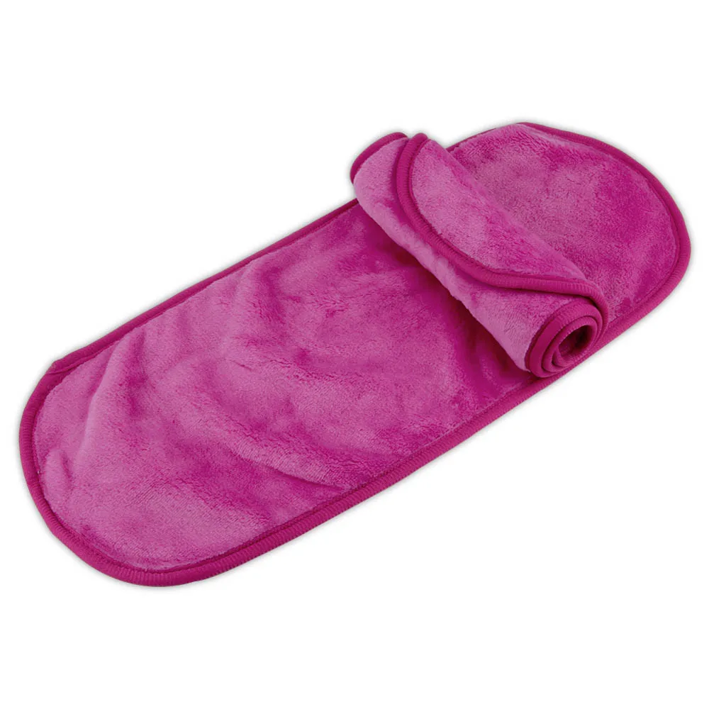 rose red Ткань для снятия макияжа многоразовые салфетки для лица полотенце для макияжа ластик полотенце из микрофибры для лица многоразовые салфетки очищающие косметические инструменты - Цвет: rose red