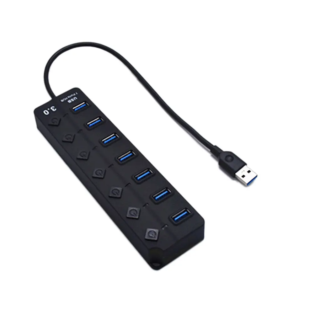 Компьютер от 1 до 4/7 usb портов USB3.0 адаптер разветвитель концентратор защита от короткого замыкания высокая скорость передачи данных