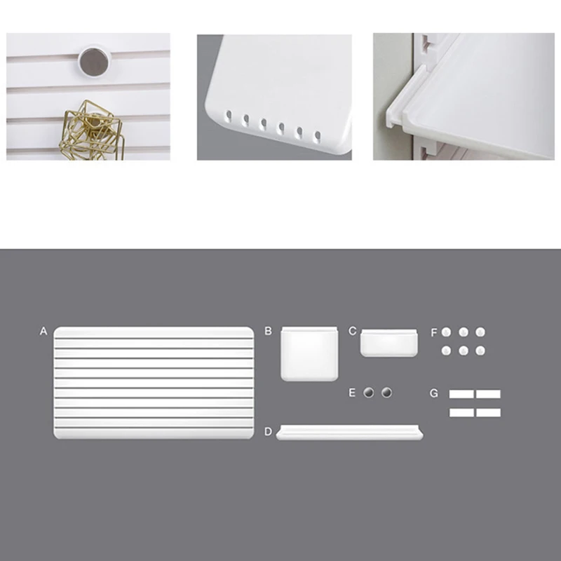 Sticky Wall Storage Rack Creative Storage Box Creative Plastic Finishing Bathroom Kitchen Rack Multifunctional Storage Board