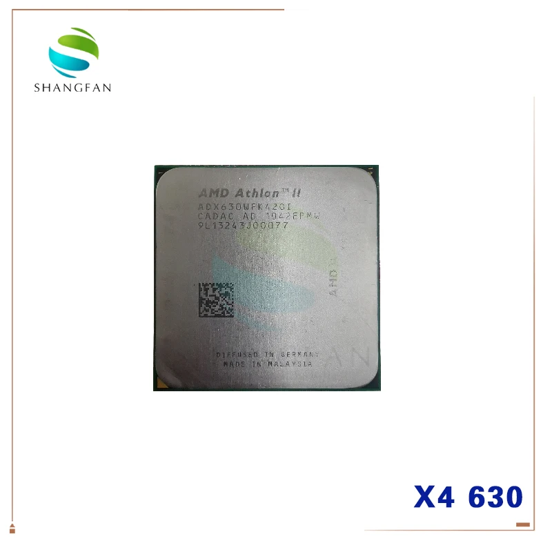 Четырехъядерный процессор AMD Athlon II X4 630 ADX630WFK42GI ADX630WFK42GM 95 Вт с разъемом AM3 938pin