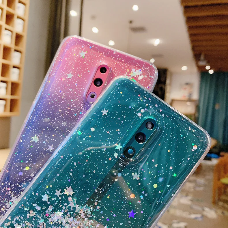 Для OPPO Reno 10X ZOOM Case мягкий силиконовый Блестящий прозрачный защитный чехол для OPPO Realme 3 Pro Reno Z
