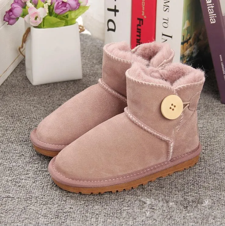 Dark Pink Новое поступление; зимняя обувь для девочек; Плюшевые ботинки для маленьких мальчиков; теплые детские зимние ботинки; детская обувь - Цвет: Dark Pink