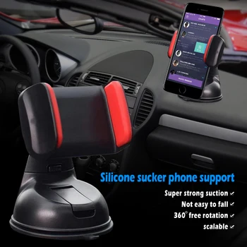 

1Pcs Universal Mobile Car Phone Holder For Phone GPS Navigation Car Mobile Phone Holder colourful Mount Windscreen Dashboard