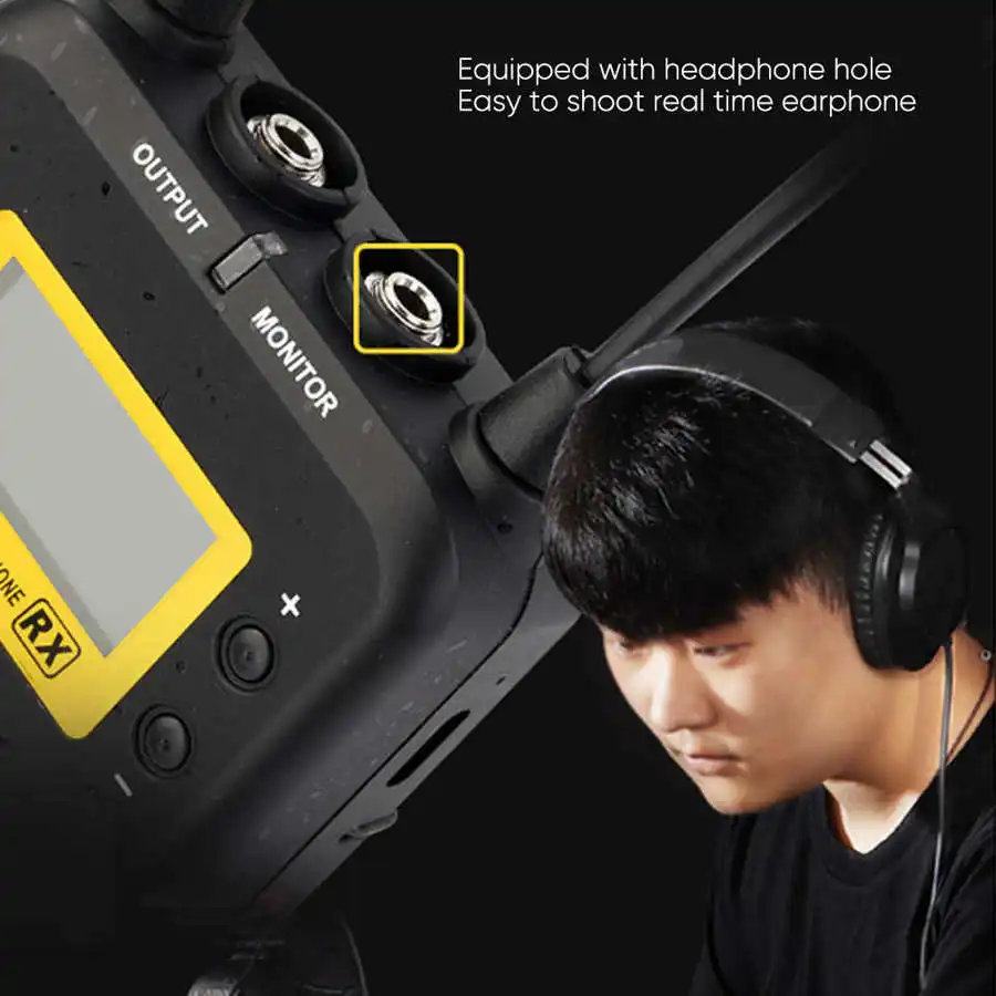 ميكرفون لاسلكي LENSGO LWM 328C  للكاميرات والموبايل مناسب للمقابلات ومحتوى الفيديو واليوتيوب - Image 3