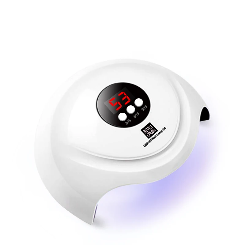 C4 White 12 LEDs C4 УФ-лампа для маникюра, светодиодный светильник для сушки ногтей, лампа для отверждения всех видов гель-лака, Сушка УФ-геля, автоматический датчик, умный синхронизация, художественный инструмент - Цвет: C4 White 12 LEDs