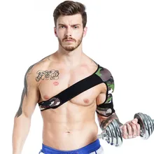 Регулируемый левый/правый плечо поддержки мужчины Камуфляжный из неопрена топы сексуальные спортивные топы поддержка плеча подтяжки защитный жилет