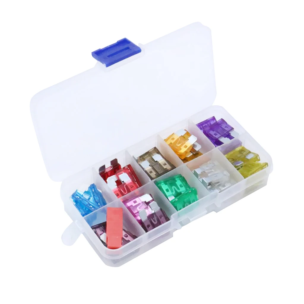 

50 Pieces Car Motorcycle Truck ATO ATC Blade Fuses Kit With Puller