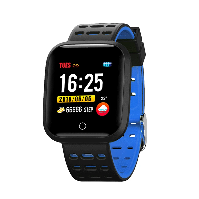 Y18 Smartwatch ips цветной сенсорный экран IP67 водонепроницаемый смарт-часы монитор сердечного ритма несколько спортивных режимов умный Браслет для фитнеса