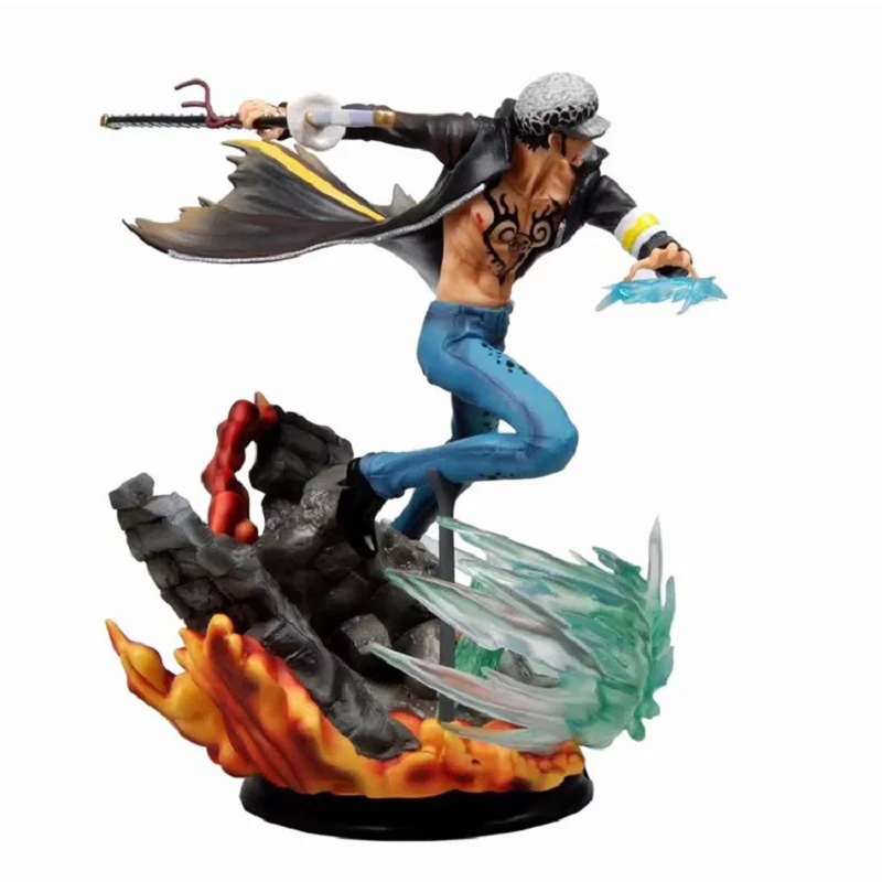 Аниме one piece Oka Shichibukai Trafalgar Law раскрывает свою способность комната битва позиция Статуэтка из ПВХ Коллекционная модель игрушки