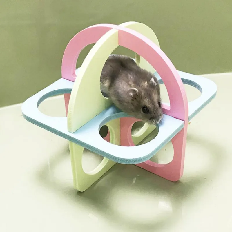 Colorful Small Pets Nest Decoration Funny Fitness Sport Activity Center Climbing Stairs Toy For Hamster Chinchillas Guinea Pig | Дом и сад
