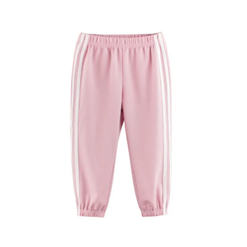 Штаны для мальчиков детские штаны тонкие брюки для девочек штаны-шаровары для мальчиков Спортивная одежда для малышей От 2 до 10 лет - Цвет: Розовый