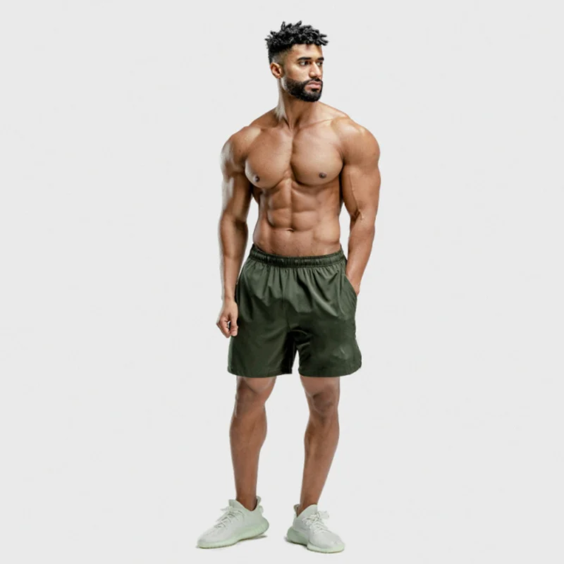 Summer short gym mens workout Running Shorts quick-drying blank men fitness Jogging sports shorts male Elastic waist Short Pant