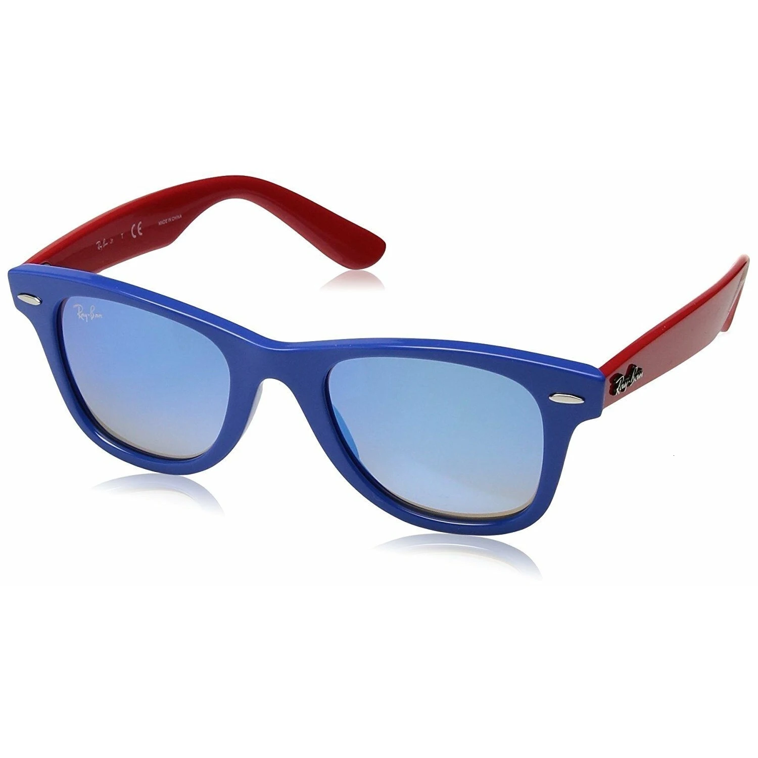 Gafas de sol Ray-Ban JUNIOR WAYFARER RJ9066S 7039B7 AZUL/ROJO