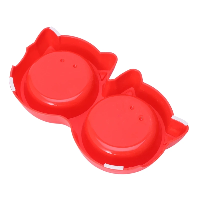 Pet Products Plastic Cat Facial Care PET Bowl Environmental protection, non-toxic to dogs Food double bowls Crockery Pet feeding