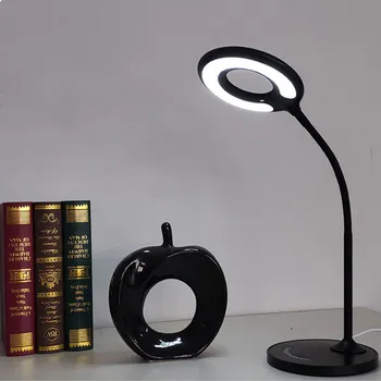 

LED Reading Learning Folding Eye Protector Lamp Circular Light-emitting Touch-controlled Sliding Dimming LED Lamp