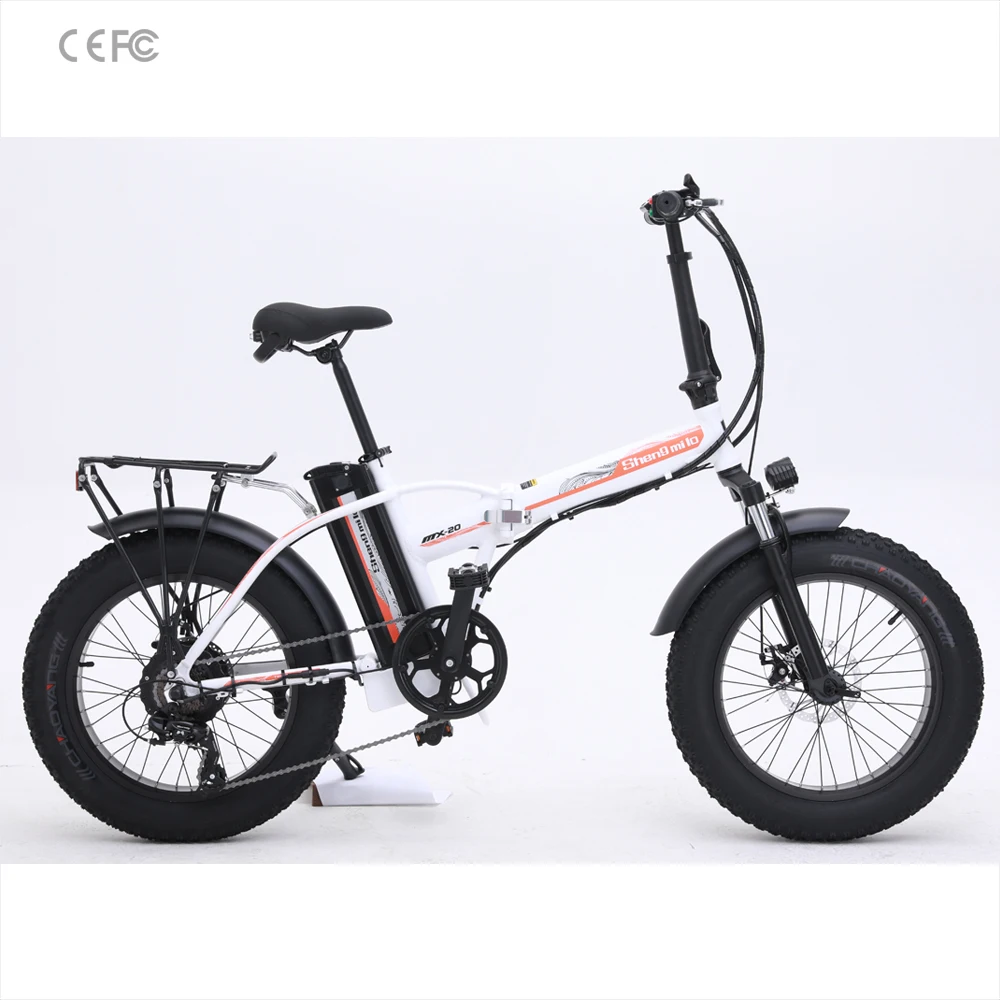 White Электрический велосипед 20 дюймов Электрический Снежный велосипед e-bike 500 Вт высокоскоростной мотор e велосипед складной портативный Электрический велосипед - Цвет: White