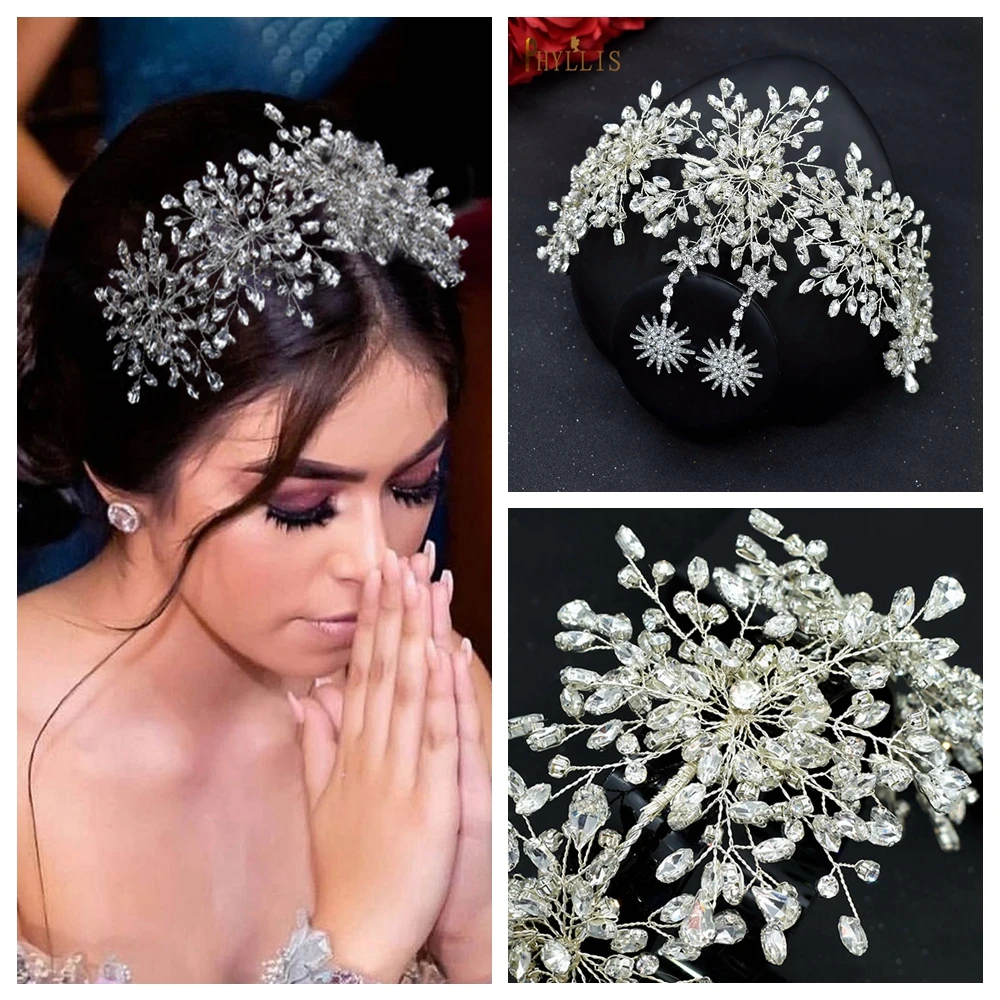 A335 Luxury Wedding Headband With Rhinestones Headpieces For Woman