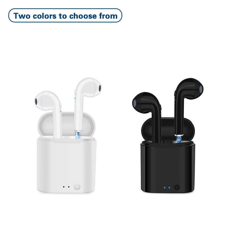 New-Arrival I7s Tws Bluetooth Earphones Mini Wireless Earphones Sport HD-Stero Earbuds with Charging Box for Xiaomi IPhone