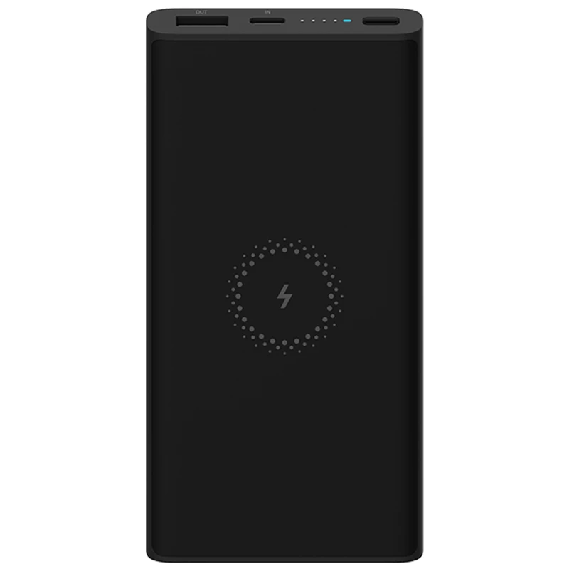 Xiaomi Беспроводной внешний аккумулятор 10000 мАч Qi быстрое зарядное устройство PLM11ZM 10000 мАч Внешний аккумулятор для телефонов камеры - Цвет: Черный