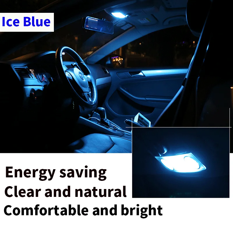 R53 Interior lights LED SET 6x BLUE bulbs automotive car lamps courtesy lights Pro!Carpentis compatible with One type R50 