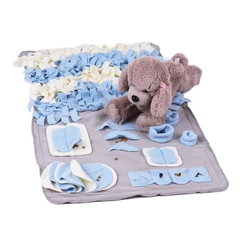 

Pet Dog Mats Pet Cat Dog Sofa Bed Handmade Dog Play Mat Snuffle Training Feeding Foraging Mat Nose Work Blanket Washable Pet Toy
