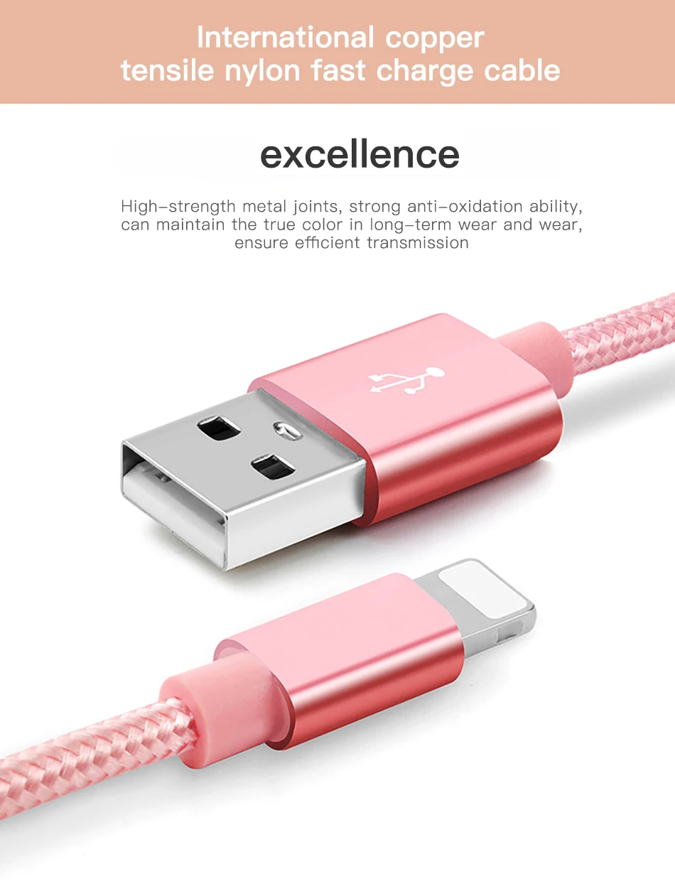 Для iPhone 11 Плетеный usb кабель для зарядки и передачи данных для iPhone 5 5S 5C 6 6S 7 8 Plus X XR XS MAX usb ЗУ для мобильного телефона Кабели