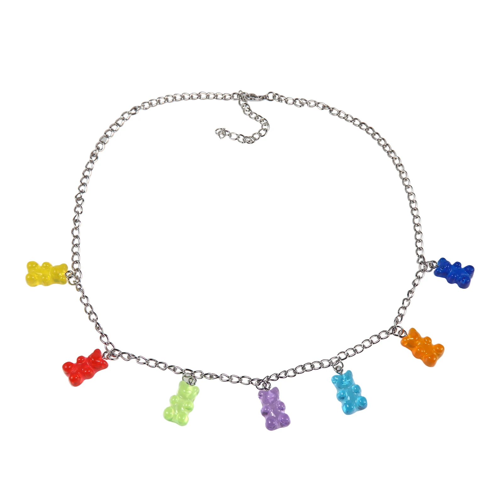 Cut Price Pendant Necklaces Jewelry Gifts Bear-Chain Girl Candy-Color Cartoon Cute Women for  mmQKMlV5RDE