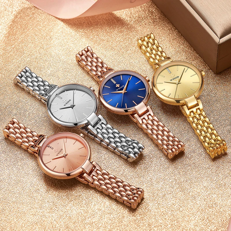 Watches Women Gold Dress Quartz Watch Ladies Brand Fashion Waterproof Bracelet Wrist Watch Female Clock Relogio Feminino
