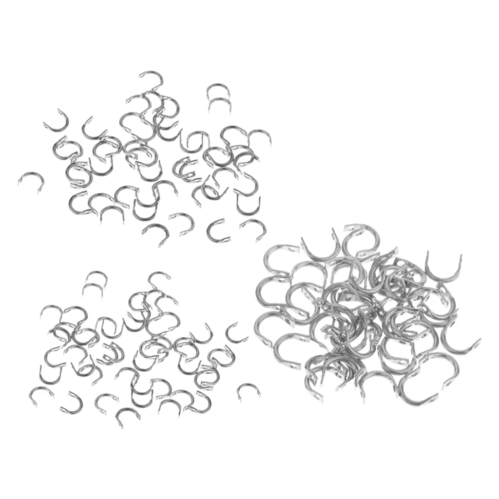 150pcs STAINLESS STEEL EASY SPIN CLEVISES SIZE S M L MAKE IN LINE SPINNERS