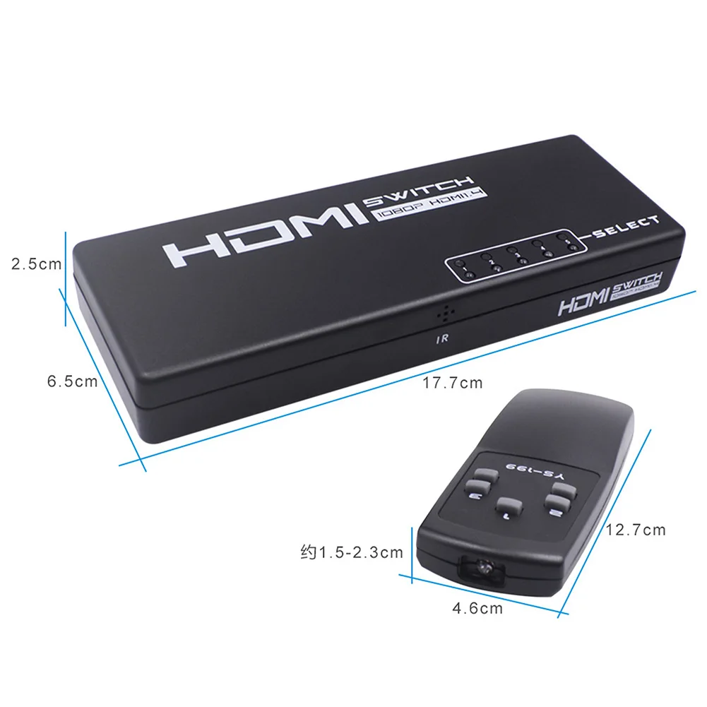 3D 1080p 5 портов 4K HDMI переключатель Переключатель Селектор сплиттер концентратор адаптер удаленный HDMI переключатель сплиттер селектор коробка концентратор HDMI