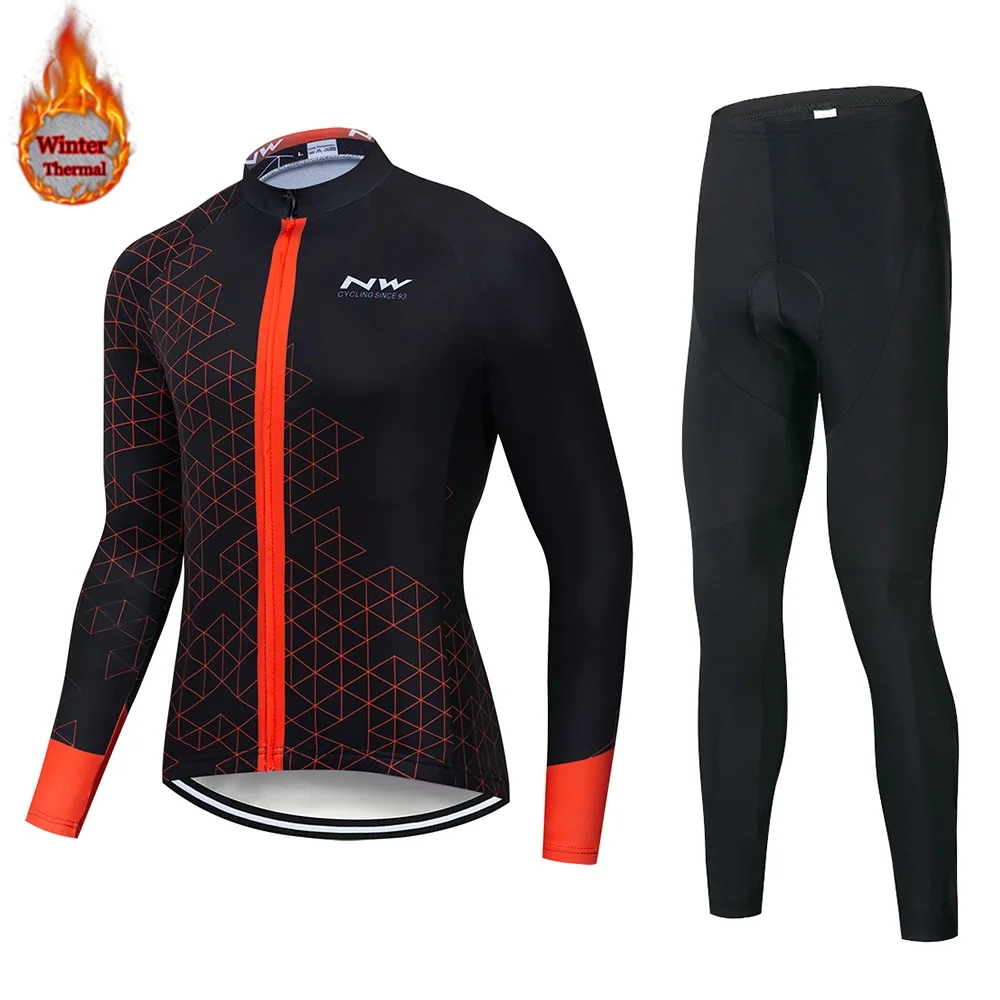 Northwave уличная спортивная одежда Pro Team Зимняя одежда для велоспорта дышащая Ropa Ciclismo Одежда с длинным рукавом для горного велосипеда - Цвет: C12