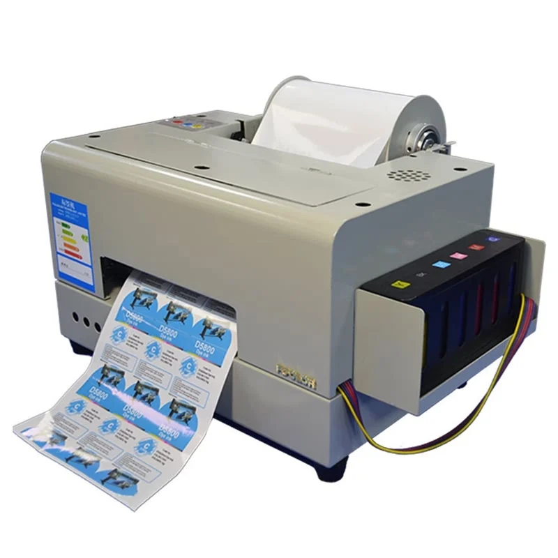 Small Adhesive Sticker Printer Machine A4 Desktop Label Printer 6 Colors  Inkjet Sticker Printing Machine - AliExpress