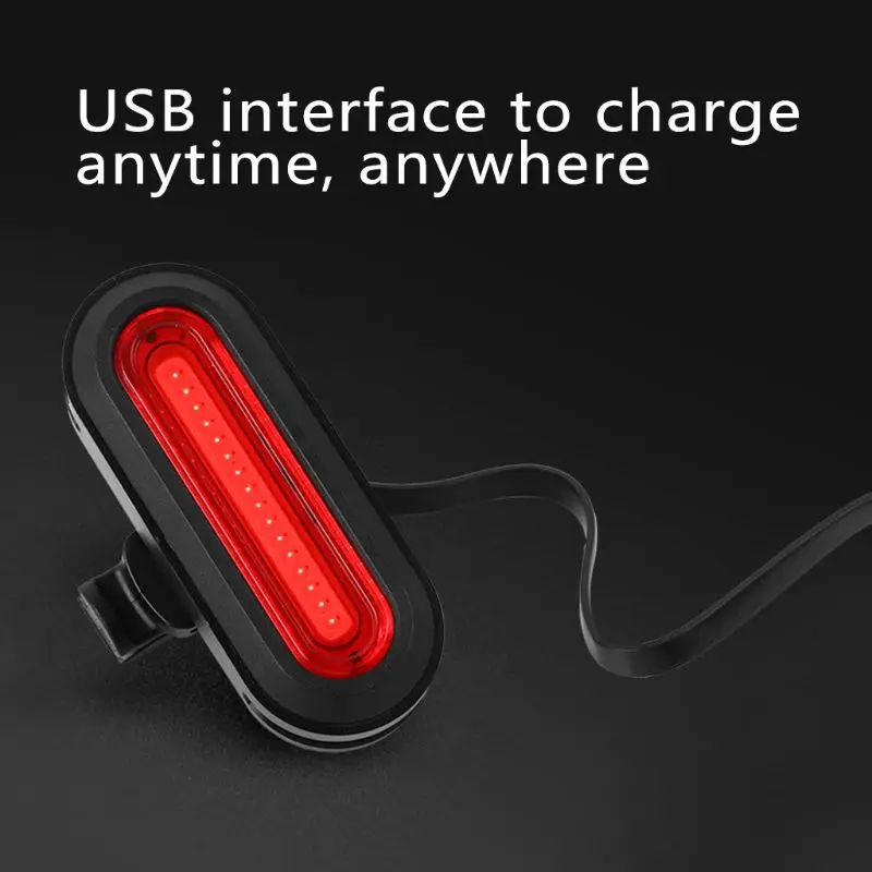 Велосипедный задний светильник с зарядкой от usb COB велосипедный Предупреждение светильник безопасности водонепроницаемый задний Фонарь велосипедный фонарь
