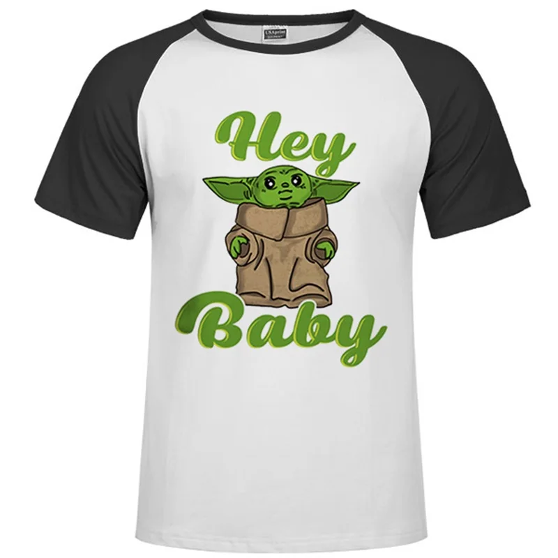 Adopt This Baby Yoda/футболка Мандалорская футболка с джедаем с цифровым принтом, европейский размер, вырез лодочкой, мягкие хлопковые топы со смешными героями фильмов «Звездные войны» - Цвет: 73