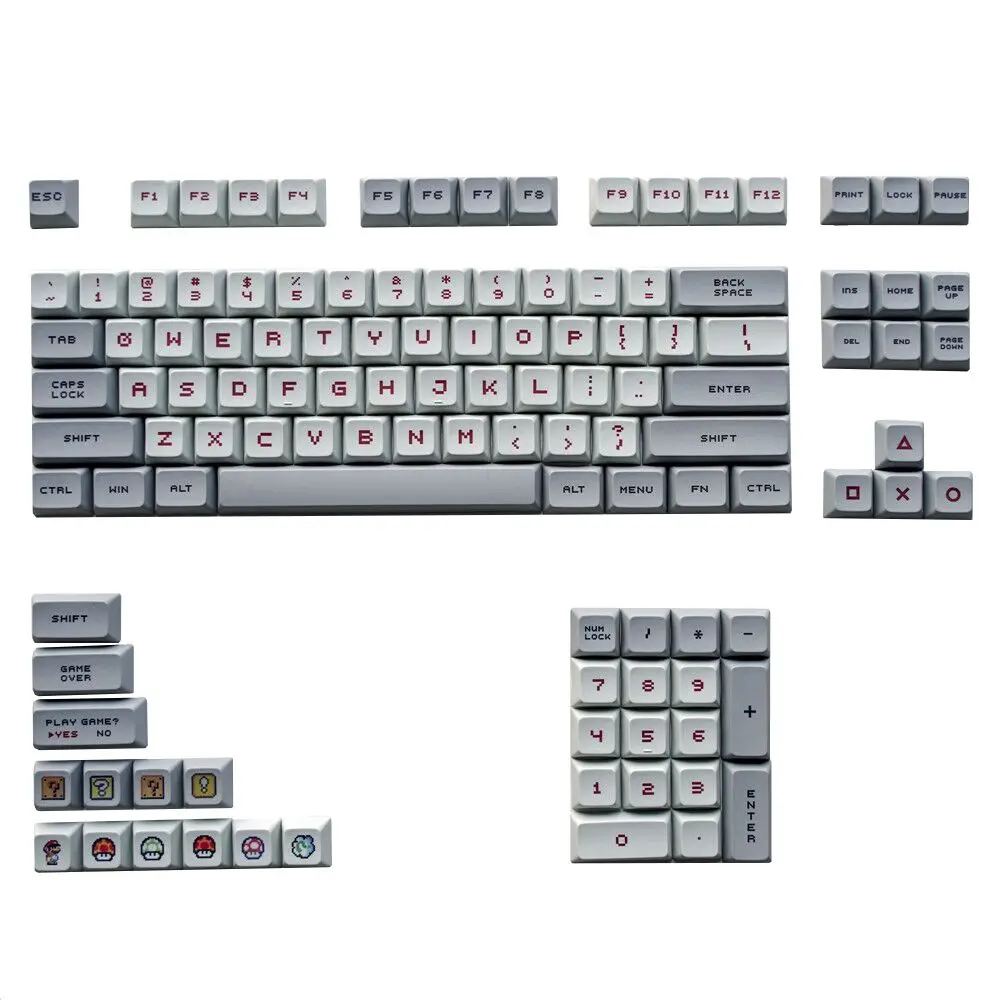 Key-Cap GH60 Mechanical-Keyboard Keycaps-Dye Xda-Profile Sublimation GK61 GK64 Mario