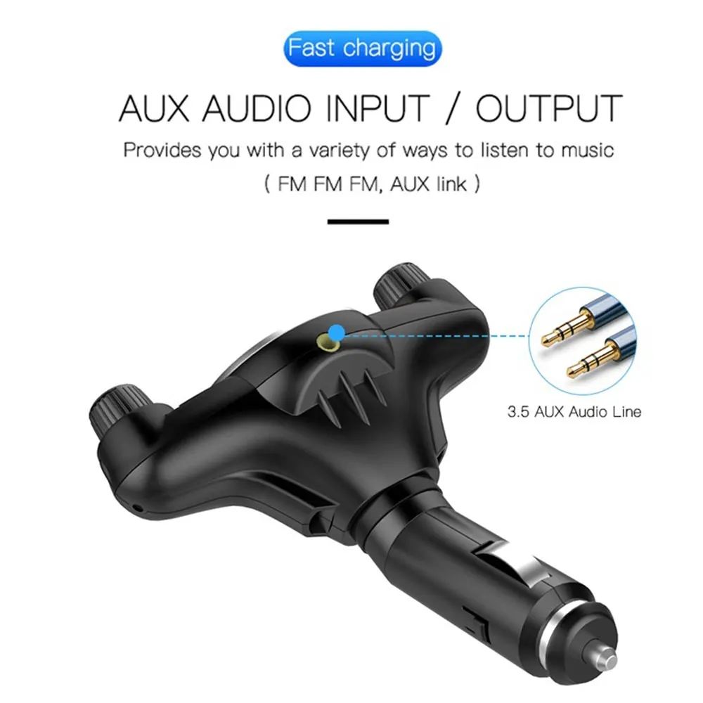 Bluetooth приемник автомобильный fm-передатчик Bluetooth Handsfree Универсальный fm-адаптер для AUX Стерео