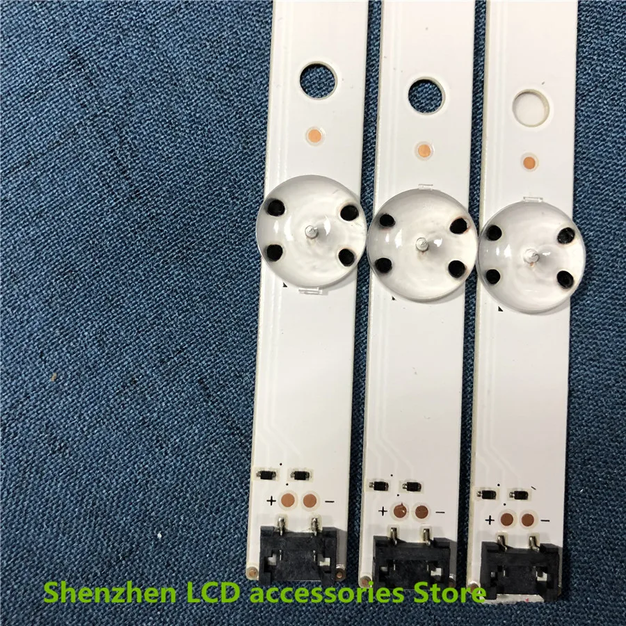 6 шт./лот светодиодная подсветка полосы 7 лампа для 43LH5100 LC430DUY(SH)(A3) 43LJ594V 43UJ651V 43LH51_FHD_A Тип HC430DUN-SLVX1-511X