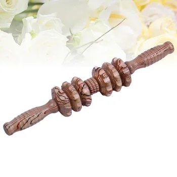

1PC Wood Back Roller Wooden Handle Manual Durable Muscle Roller Back Massager Cellulite Stick for Home Salon