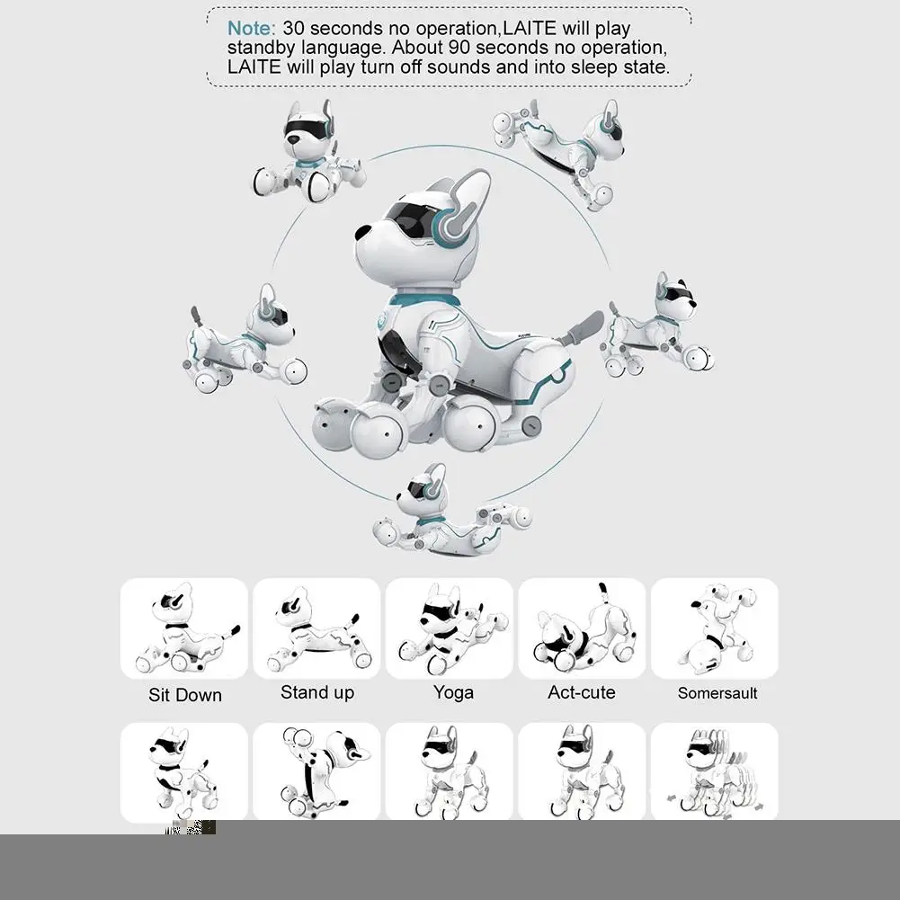 Пульт дистанционного управления, умный трюк, робот, собака, интеллектуальное программирование, научное раннее образование, умный и танцующий робот, игрушка для собак, детский подарок