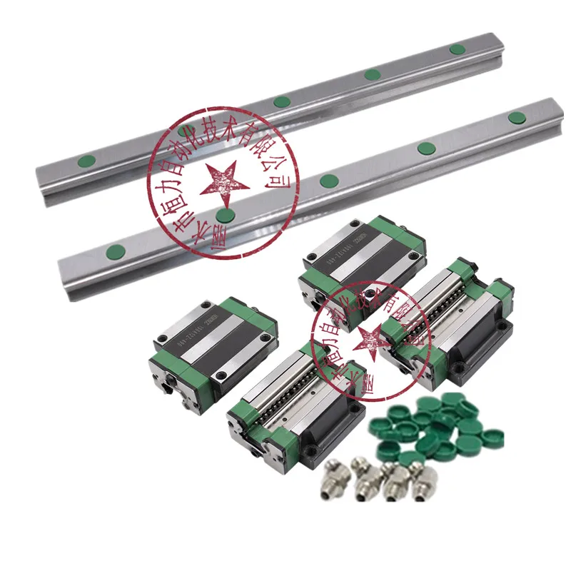 Steel cage HGW20CC 2 шт. HGR20 HGH20 квадратный линейный направляющий рельс любой длины+ 4 шт. блок слайдов вагоны HGH20CA/flang HGW20CC ЧПУ гравировальный станок - Цвет: Steel cage HGW20CC