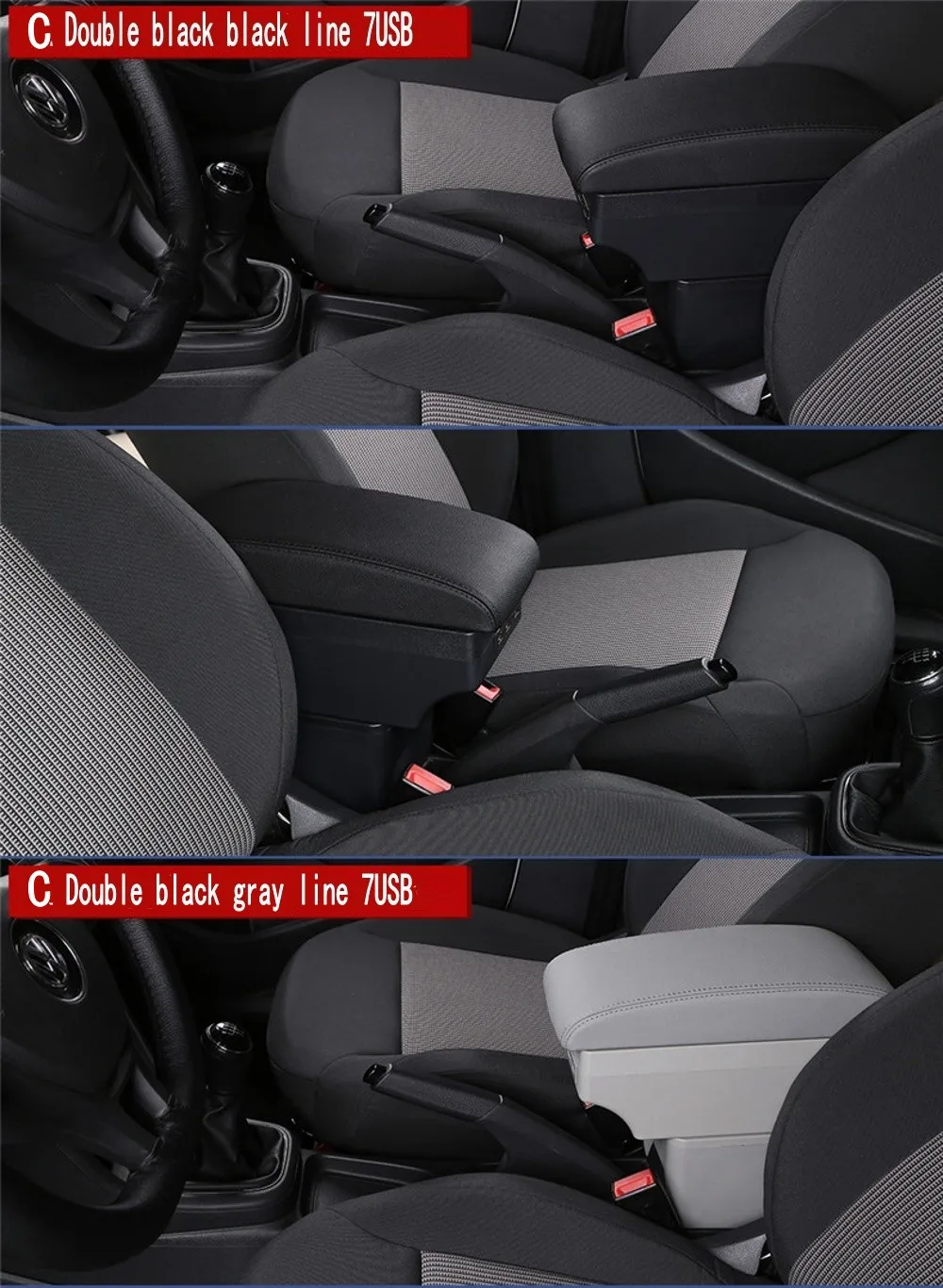 para renault clio captur braço caixa braço cotovelo resto universal carro console central modificação acessórios com usb