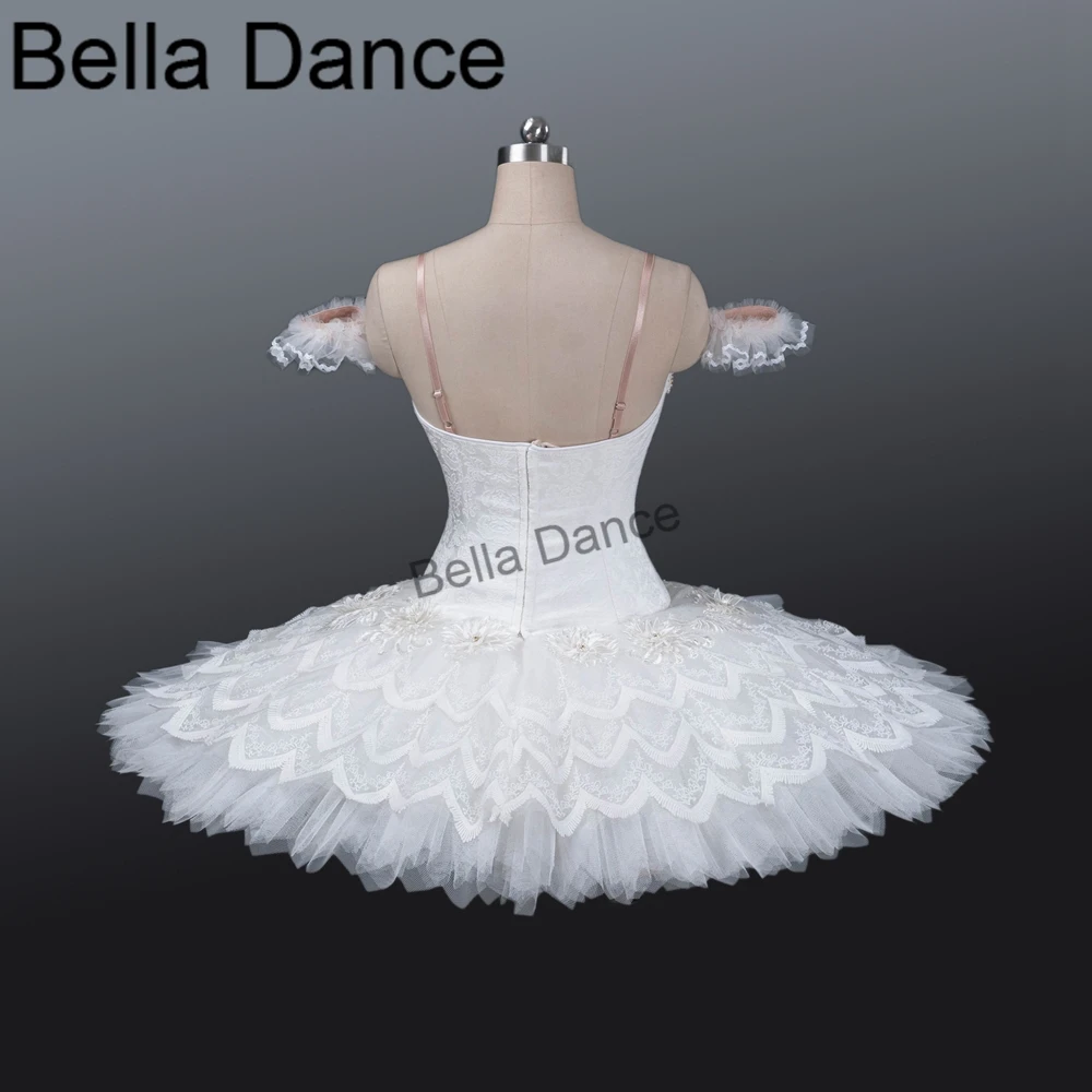 White Swan Sleeping Beauty YAGP Comeptition Professional Ballet Tutu Women Platter Pancake Costume Stage Tutu BT9120