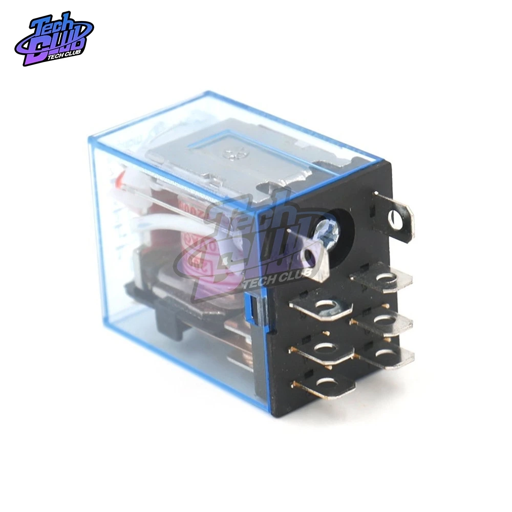General Purpose LY2NJ Electronic Micro Electromagnetic Relay LED Lamp 10A 8 Pins Coil DPDT DC12V 24V AC 220V