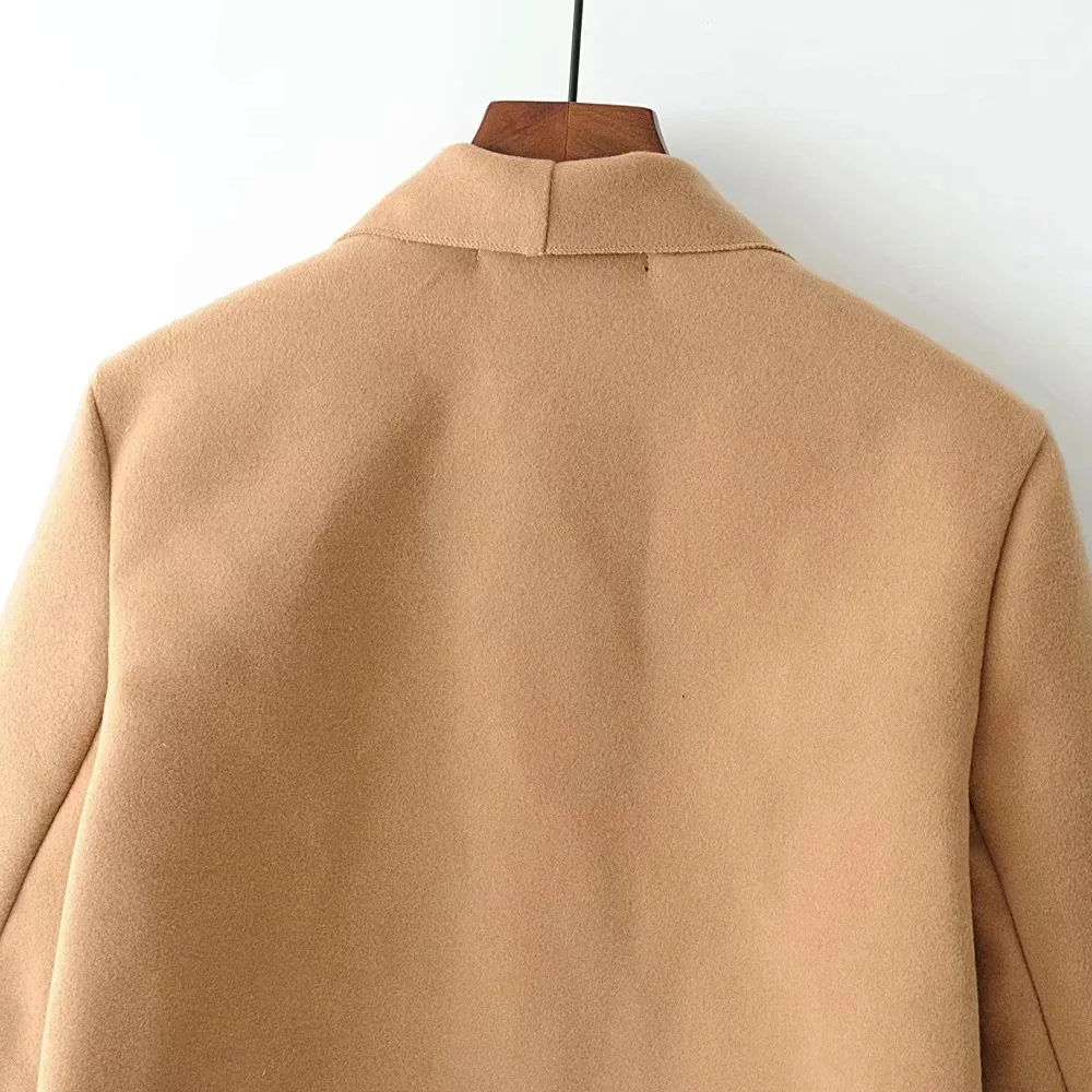 AliExpress EBay,, осень, стиль, Европа и Америка, женское платье, сплошной цвет, Повседневный шерстяной жакет