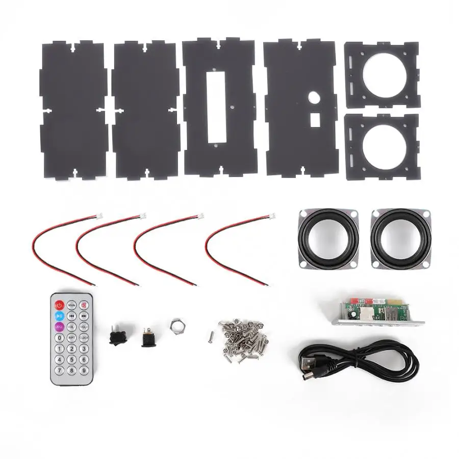 Bluetooth динамик DIY Kit MP3 музыкальный пакет стерео звук 3 Вт мини усилитель мощности с
