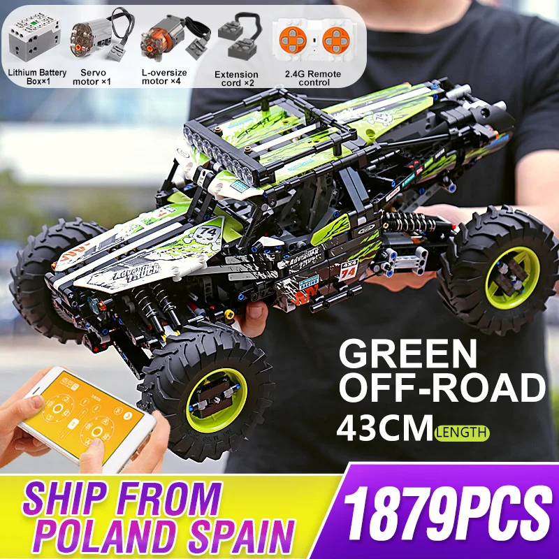 Mould King MOC Buggy Technical Remote Control All Terrain Off-Road Climbing Truck Car Building Blocks Bricks Children Toy Gift