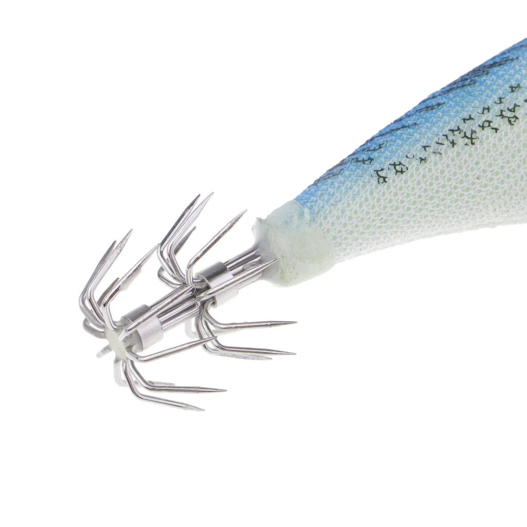 2 Pcs 11 cm/14.7g Squid Cuttlefish Lure Hook Lifelike 3D Eyes Specially-Designed Shrimp Shape Bionic Fake Fish Bait Dropshipping