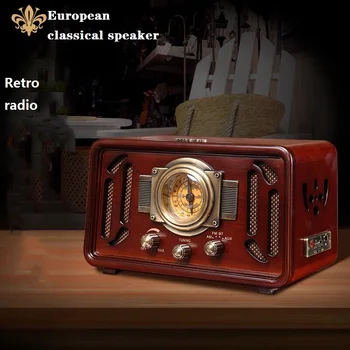 

Retro Bluetooth Wooden Dual Speaker Stereo Channel Multi-Function Radio
